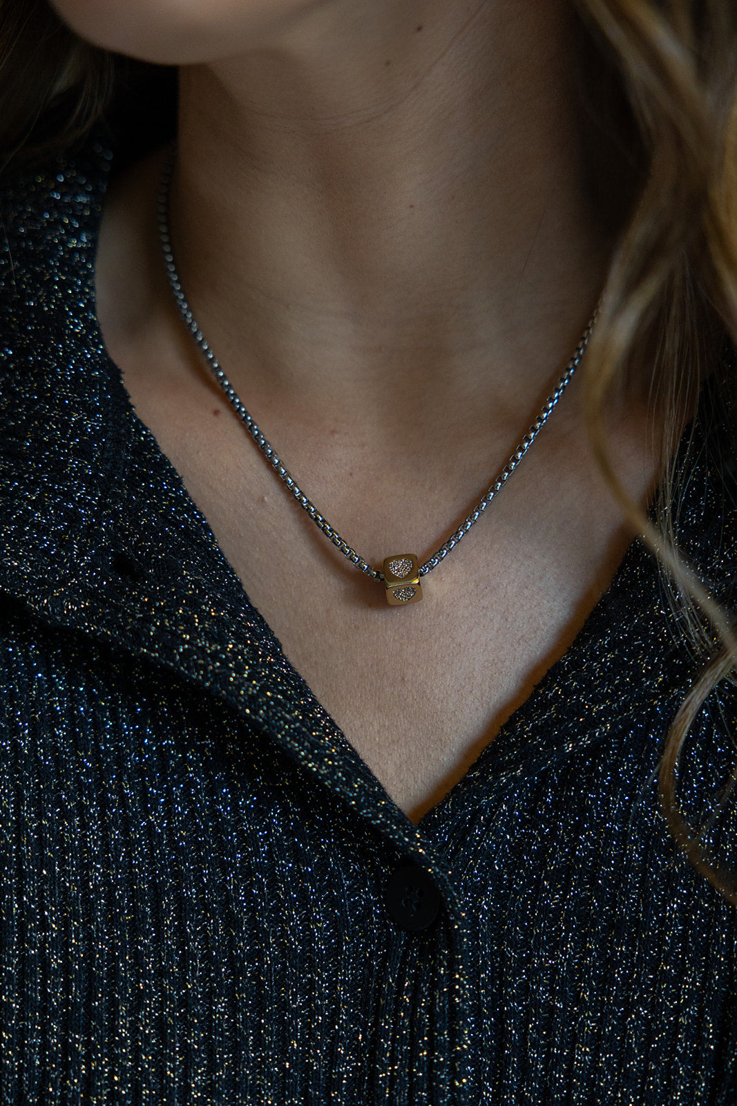 Colar Cubo Coração