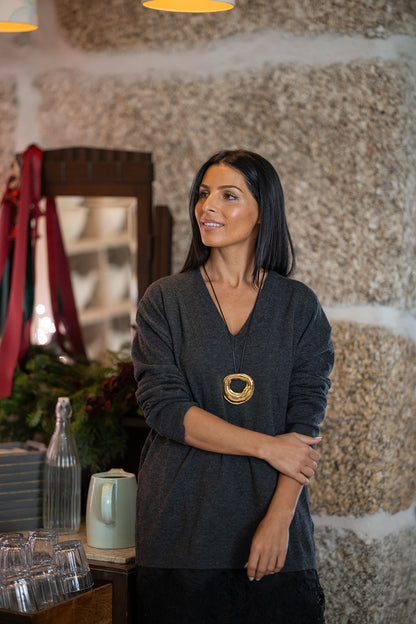 Colar Black Geometric