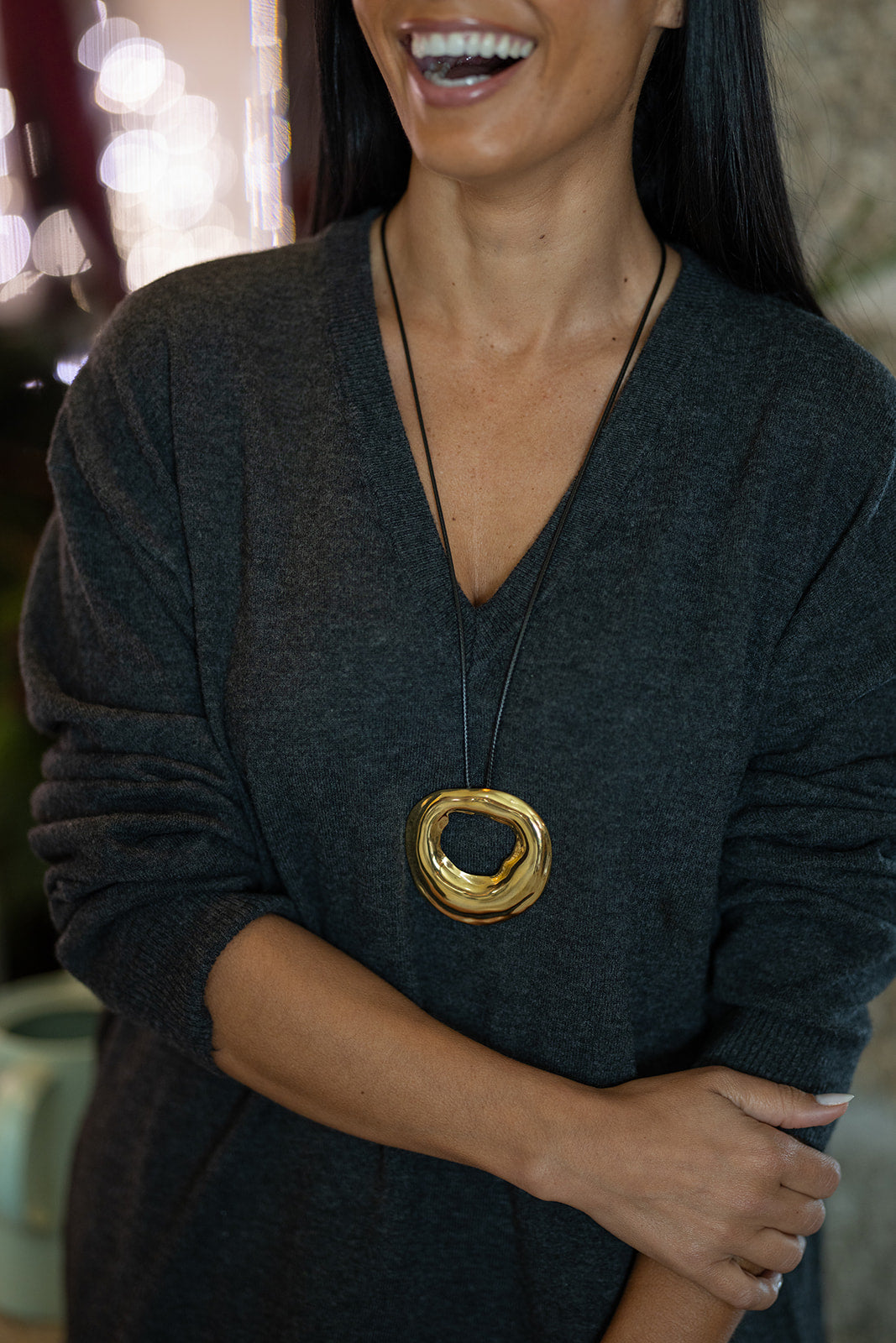 Colar Black Geometric