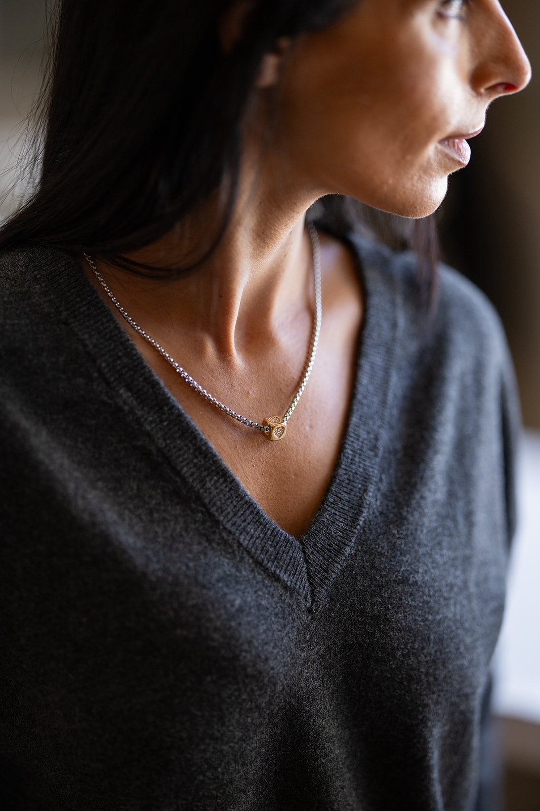 Colar Cubo Coração