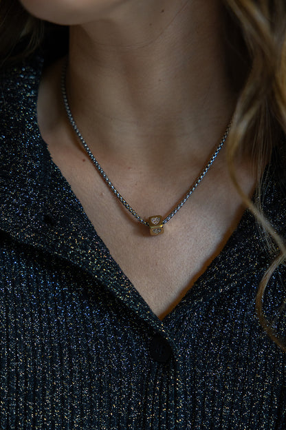 Colar Cubo Coração