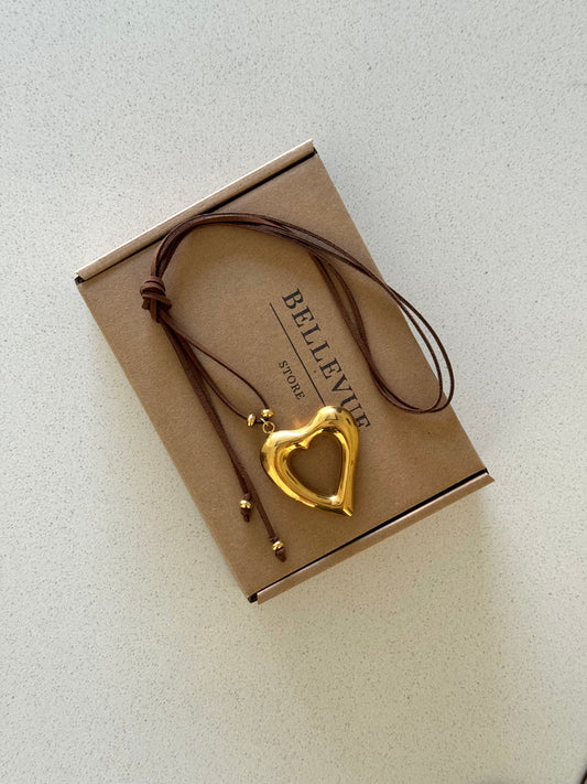 Colar Heart Rope